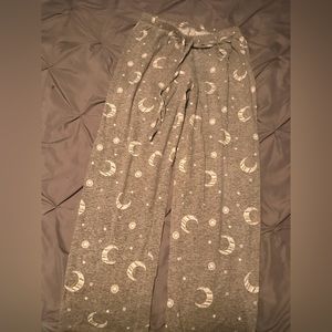 Grey Stretchy Pants with Stars and Moons, Sonoma Medium